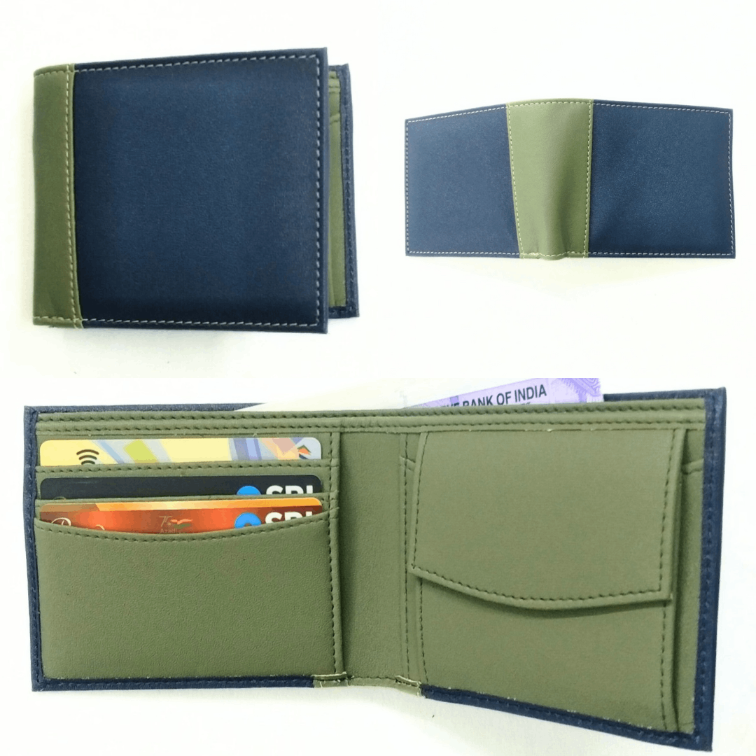 corking artificial leather wallet