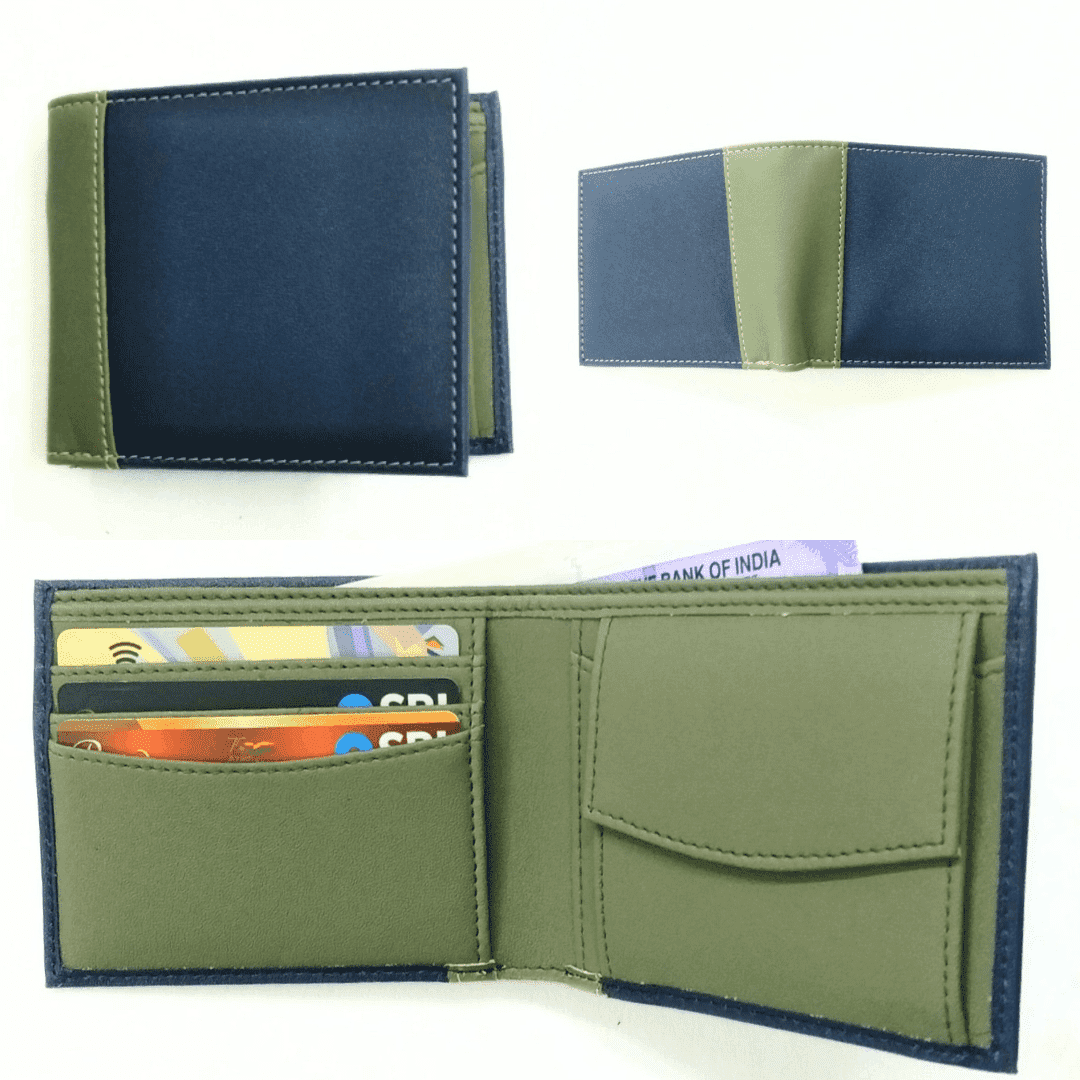 corking artificial leather wallet
